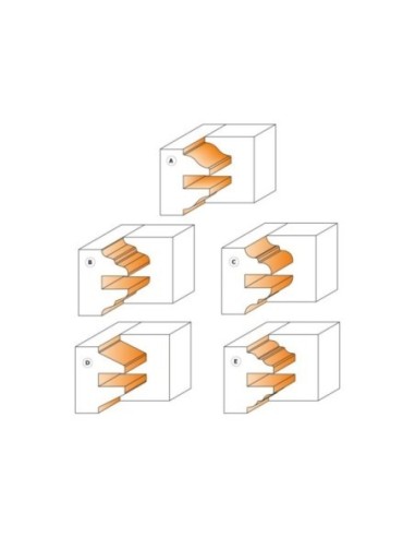 Set di 3 teste portacoltelli per antine e portoncini